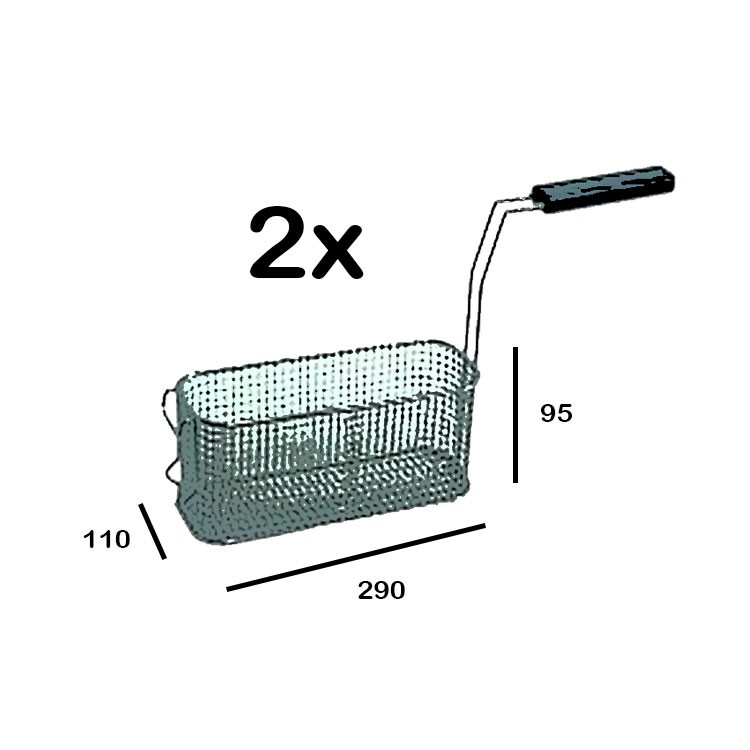 2 CESTAS DE FREIDORA 110X290X95