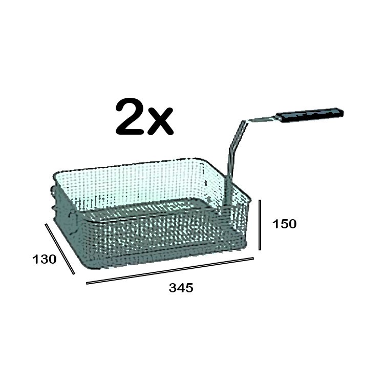 2 CESTAS DE FREIDORA 130X345X150