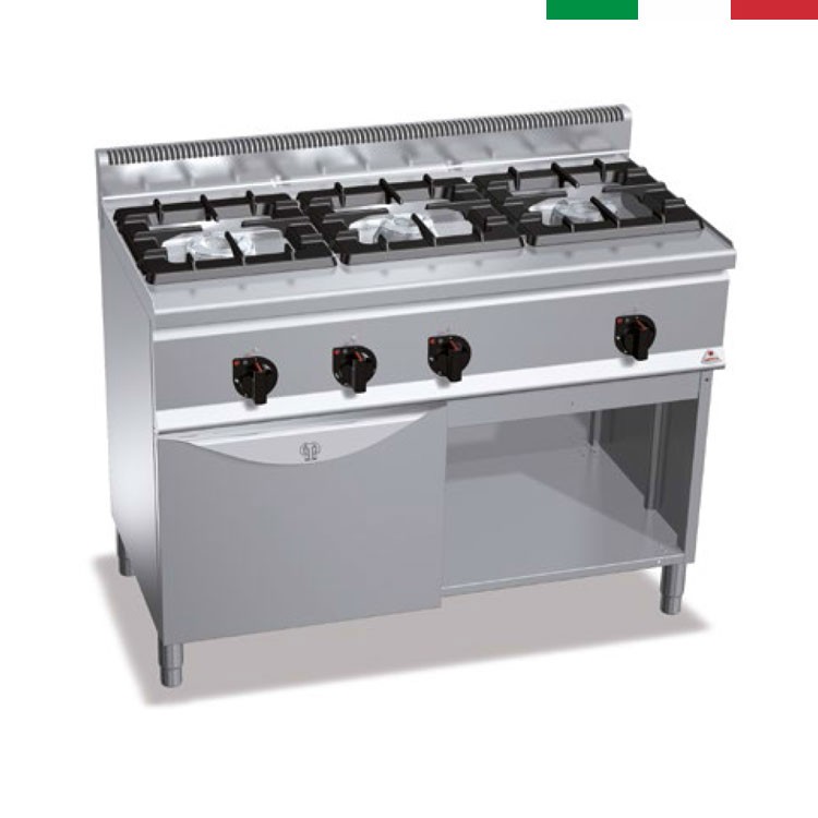 COCINA 3 FOGONES GAS FONDO 60 CON HORNO