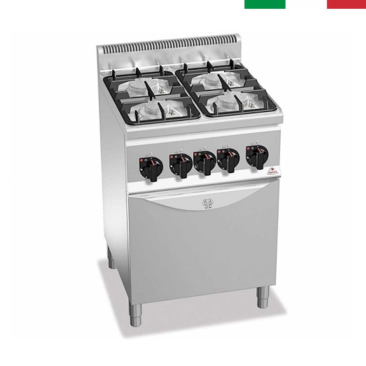 COCINA 4 FOGONES GAS FONDO 60 HORNO GAS