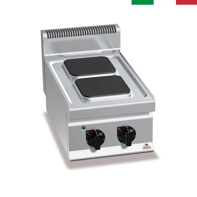 COCINA 2 FOGONES F. 70 ELÉCTRICA SOBREMESA