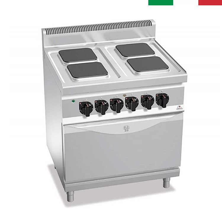 COCINA 4 FOGONES F. 70 ELÉCTRICA HORNO