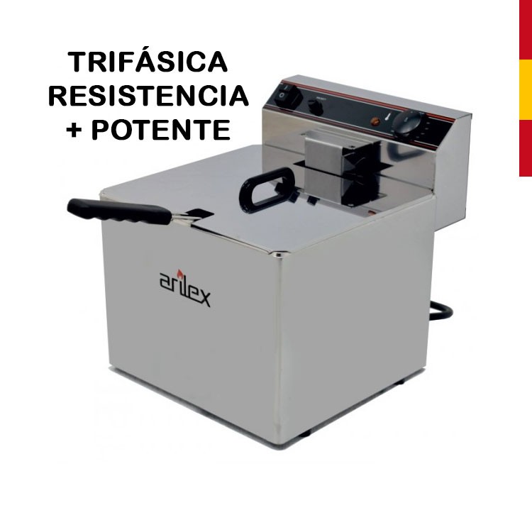 FREIDORA ELÉCTRICA 12L SIN GRIFO TRIFÁSICA