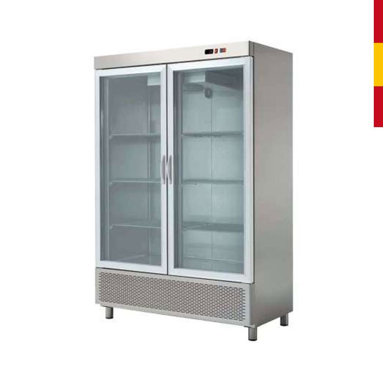 ARMARIO REFRIGERADO 2 PUERTAS CRISTAL C. 1200L