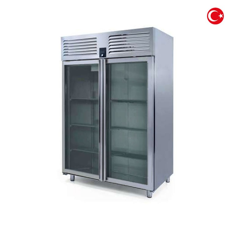 ARMARIO REFRIGERADO 2 PUERTAS CRISTAL C. 1340L