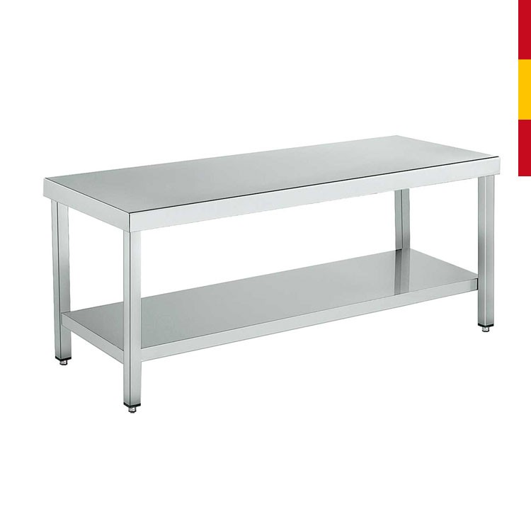 MESA ACERO INOXIDABLE ESTANTE ALTURA 600 F. 700